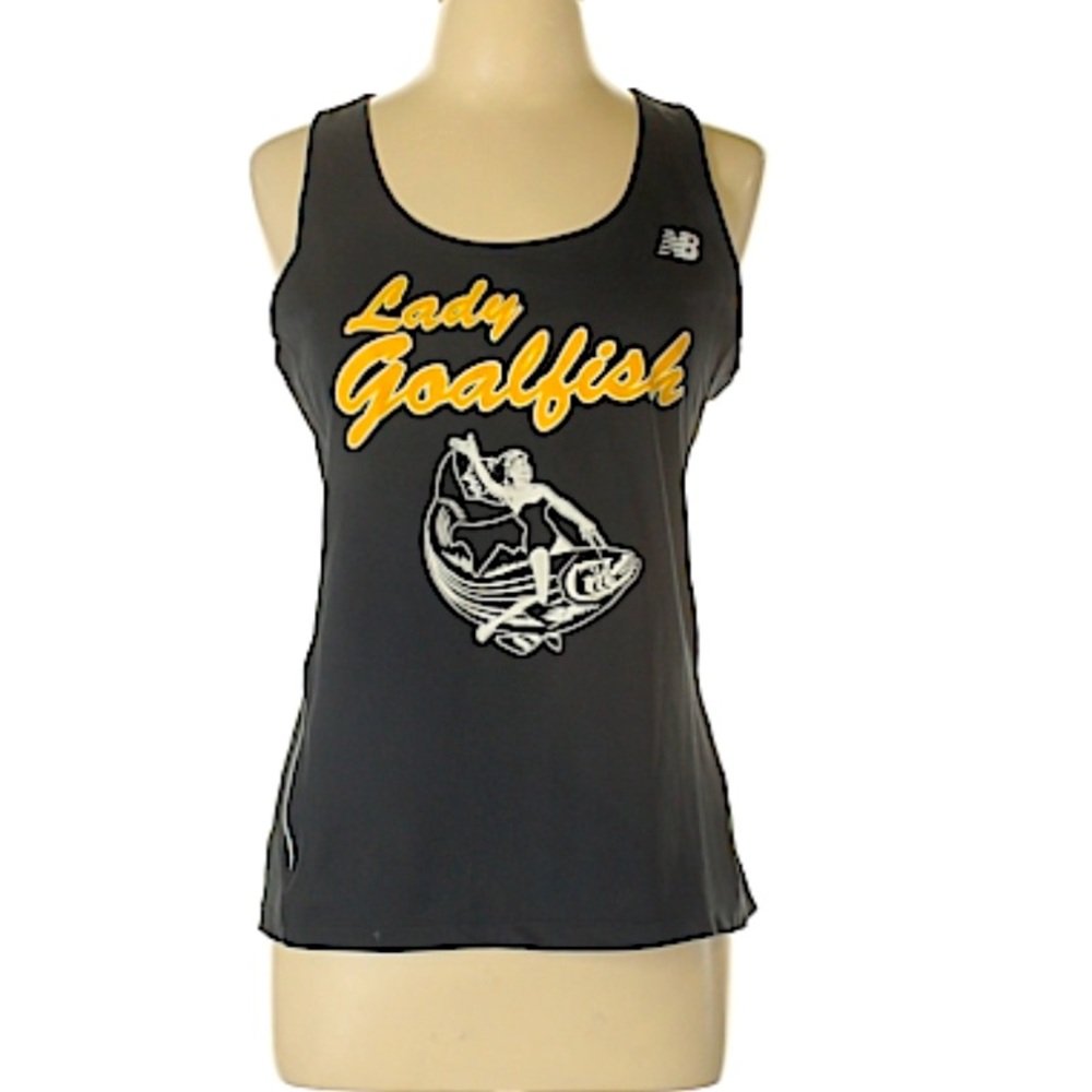 New Balance graphic tank  - mermaid fish logo one of a kind sz L